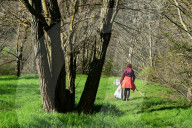 Litter Collection Day In Doizieux, France