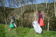Litter Collection Day In Doizieux, France