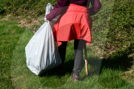 Litter Collection Day In Doizieux, France