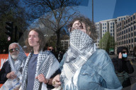 Protesters Belonging To The Pro-Palestine Group 'Youth Demand' Block Roads Near Baker Street And Tower Bridge, London On 5 April 2025