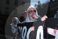 Protesters Belonging To The Pro-Palestine Group 'Youth Demand' Block Roads Near Baker Street And Tower Bridge, London On 5 April 2025