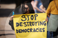 Anti-Trump Protests In Porto, Portugal