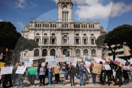 Anti-Trump Protests In Porto, Portugal
