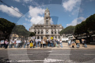 Anti-Trump Protests In Porto, Portugal
