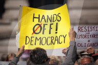 Anti-Trump Protests In Porto, Portugal