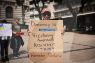 Anti-Trump Protests In Porto, Portugal
