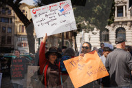 Anti-Trump Protests In Porto, Portugal