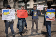 Anti-Trump Protests In Porto, Portugal
