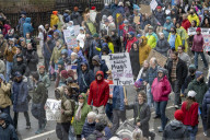 Thousands rally in Boston for ‘Hands Off!’ protest agains Trump and Musk
