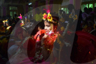 Kumari Puja Ritual As Part Of The Annual Hindu Festival Of Ram Navami In Kolkata, India