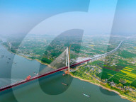 Ma'anshan Dual-use Yangtze River Bridge Construction