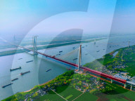 Ma'anshan Dual-use Yangtze River Bridge Construction
