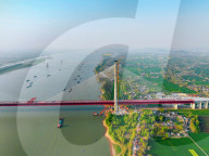 Ma'anshan Dual-use Yangtze River Bridge Construction