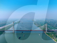 Ma'anshan Dual-use Yangtze River Bridge Construction