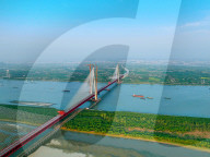 Ma'anshan Dual-use Yangtze River Bridge Construction