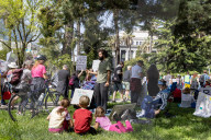 Thousands Of Californians Participate In The Nationwide Hands Off Protest, In Front Of The State's Capital In Sacramento