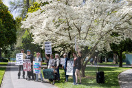 Thousands Of Californians Participate In The Nationwide Hands Off Protest, In Front Of The State's Capital In Sacramento