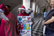 Thousands Of Californians Participate In The Nationwide Hands Off Protest, In Front Of The State's Capital In Sacramento