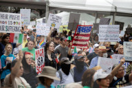 Hands Off! Anti-Trump Protest At Houston City Hall  
