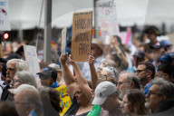Hands Off! Anti-Trump Protest At Houston City Hall  