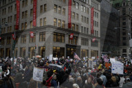 NY: Day Of Action Protest Against The Trump Administrationa And DOGE