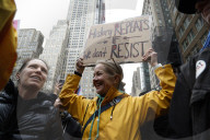 NY: Day Of Action Protest Against The Trump Administrationa And DOGE