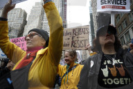 NY: Day Of Action Protest Against The Trump Administrationa And DOGE