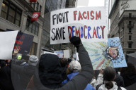 NY: Day Of Action Protest Against The Trump Administrationa And DOGE
