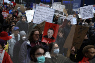 NY: Day Of Action Protest Against The Trump Administrationa And DOGE