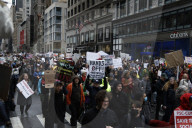 NY: Day Of Action Protest Against The Trump Administrationa And DOGE