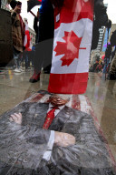 A ''Hands Off!'' Demonstration Is Held In Toronto, Canada