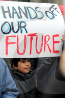A ''Hands Off!'' Demonstration Is Held In Toronto, Canada