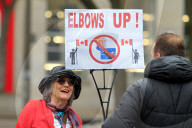 A ''Hands Off!'' Demonstration Is Held In Toronto, Canada