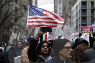 NY: Day Of Action Protest Against The Trump Administrationa And DOGE