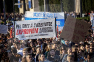  Barcelona Erupts In Mass Protest As Thousands Demand Action On Housing Crisis