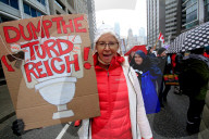 A ''Hands Off!'' Demonstration Is Held In Toronto, Canada