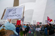 Thousands Gather To Protest Donald Trump In Washington D.C.