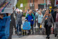 National 'Hands Off!' Protest In Cincinnati, Ohio