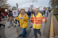 National 'Hands Off!' Protest In Cincinnati, Ohio
