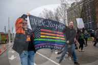 National 'Hands Off!' Protest In Cincinnati, Ohio