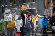 National 'Hands Off!' Protest In Cincinnati, Ohio
