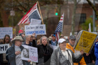 National 'Hands Off!' Protest In Cincinnati, Ohio