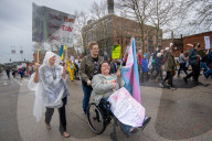 National 'Hands Off!' Protest In Cincinnati, Ohio