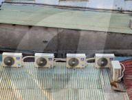 Air Conditioning Units Installed On Rooftop In Vietnam