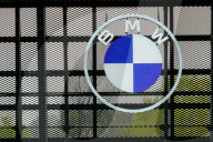 BMW Logo Displayed Inside BMW Welt