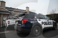 Police Operation With Crime Scene Tape On Bentbrook Crescent In Barrhaven West-Old Barrhaven Ottawa Canada