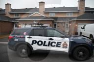 Police Operation With Crime Scene Tape On Bentbrook Crescent In Barrhaven West-Old Barrhaven Ottawa Canada
