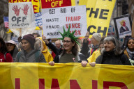 Hundreds Of Thousands Protest Trump And Musk At "Hands Off" Mass Mobilization