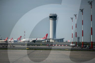 Turkish Airlines Plances At Istanbul Airport