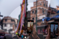 White Machindranath Chariot Festival In Kathmandu, Nepal